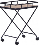 Metallist k&auml;ru Beliani Leoti, pruun v./must v., 44 cm x 33 cm x 56 cm