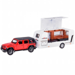 M&auml;ngumaastur haagisega Jokomisiada ZA5351, 1:32, valge v./punane v.