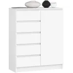 Kummut Akord Furniture Factory K80, valge v., 97 cm x 80.4 cm x 35 cm