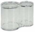 Vatipulkade hoidja 124678, l&auml;bipaistev v., 15 cm x 10 cm x 8 cm