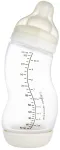Laia kaelaga pudel beebidele Canpol Babies S-Shape, 310 ml, 0 kuud, valge v.