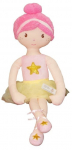Riidest nukk Tulilo Ballerina, 70 cm, kollane v.