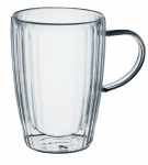 Topeltklaasist kruusikomplekt Ambition Curly, l&auml;bipaistev v., 0.350 l
