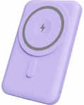 Akupank Yenkee 501 MagSafe, 5000 mAh, 20 W, violetne v.