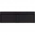 Vannitoa kraanikauss Deante Blur, graniit, 120 cm x 40 cm x 12 cm, must v.