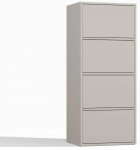 Kummut Alma, kreemjasvalge, 119.5 cm x 40 cm x 48.5 cm