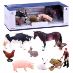 Kujukeste komplekt, farm, 8 tk, mitmev&auml;rviline