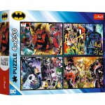 Pusle 4in1 Trefl Batman, 18 cm x 27.5 cm, 1000 tk, mitmev&auml;rviline