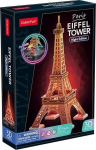 3D-pusle Cubicfun Eiffel Tower Night, 25 cm x 23.2 cm, 51 tk, mitmev&auml;rviline
