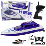 Rc paat Lean Toys H158, 1:28, sinine/valge