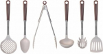 K&ouml;&ouml;giriistade komplekt Husla 73960, pruun v./h&otilde;be v., 6 tk
