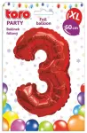 Fooliumist &otilde;hupall number XL 3, punane v.