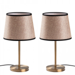 Laualambid Opviq Abajur Set, E27, 40W, pruun v./kuldne v.