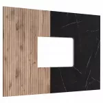 Paneelid ASM Cannes, 160 cm x 1.6 cm, 118 cm, must v./vicking oak v.