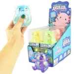 Sensoorne pigistatav m&auml;nguasi, aksolotl Squeeze Glitter, 7 cm, (v&auml;rv/disain valitakse juhuslikult)