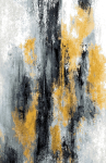 Vaip v&auml;literrassidele Domoletti ISLA, kollane v./must v., 230 cm x 160 cm