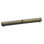 &Uuml;hendusplokk Technova N+PE 1006.12, 2 x 16+12 x 10 mm&sup2;, must v., 20 tk