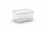 Kaanega hoiukarp, esemete hoidmiseks Kis 8651000020204, 14 l, l&auml;bipaistev v., 38 x 27 x 19 cm