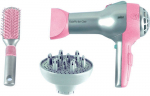 Laste juuksurikomplekt Klein Braun Hairdryer With Brush, h&otilde;be v./roosa v.