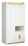 Riidekapp Alameda, tamm v., 102 cm x 60 cm x 201 cm