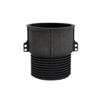 Reguleeritav pjedestaali pistik EC, 66 - 110 mm, pol&uuml;prop&uuml;leen (pp), 10 cm x 10 cm, must, 2 tk