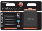 Laetav element Panasonic Eneloop Pro + Korpused, AAA, 930 mAh, 4 tk.