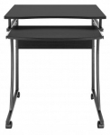 Kirjutuslaud Techly ICA-TB 131B, 60 cm x 48 cm, 73 cm, must v.