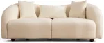 Diivan Hanah Home Venedik 569HLN1137, kreemjasvalge, 190 x 91 cm x 76 cm