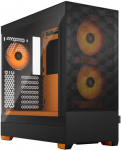 Arvuti korpus Fractal Design Pop Air RGB TG Clear Tint, must/oranž