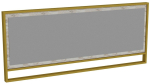 Peegel Kalune Design Polka, rippuv, 90 cm x 37.8 cm, kuldne v./valge v.