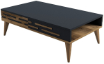Kohvilaud Kalune Design Valensiya, antratsiit v./p&auml;hklipuu v., 105 cm x 60 cm x 34.6 cm