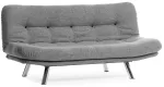 Diivanvoodi Hanah Home Misa 3-Seat, helehall v., 100 x 200 cm x 104 cm