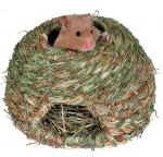 Maja n&auml;rilistele Trixie Grass Nest, 16 cm x 16 cm x 16 cm, pruun/roheline
