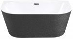 Vann, teisaldatav Besco Vica Glam, 170 cm x 80 cm x 58 cm, ovaalne, grafiit