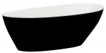 Vann, teisaldatav Besco Goya Black&White, 72 cm x 170 cm x 61 cm, valge/must