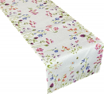 Laudlina ristk&uuml;likukujuline, valge/roheline/roosa, 40 x 140 cm