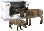 Kujukeste komplekt Lean Toys Animal Series African stallion with baby 12325, 2 tk, pruun