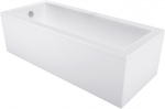 Vann, sisseehitatav Mexen Cubik, 150 cm x 70 cm x 51 cm, ristk&uuml;lik, valge/kroomi