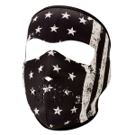 Mootorratturi kiivrisukk Zanheadgear Flag, valge v./must v.