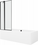 Vann seinaga, teisaldatav Mexen Cube, 180 cm x 80 cm x 39 cm, ristk&uuml;lik, l&auml;bipaistev/valge