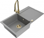 K&ouml;&ouml;givalamu koos kraaniga Mexen Leo, vaik/graniit, 90 cm x 50 cm x 19 cm, hall