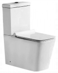 WC-pott, seinapealne Mexen Cube, kaanega, 370 mm x 640 mm