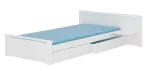 Lastevoodi ADRK Aldex Shelf, valge v., 80 x 180 cm, voodipesu kastiga, madratsiga