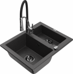 K&ouml;&ouml;givalamu koos kraaniga Mexen Carlos, vaik/graniit, 58.2 cm x 47.5 cm x 17.7 cm, graniit