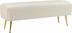 Esiku pink Beliani Paterson, kreemjasvalge, 118 cm x 40 cm x 42 cm
