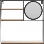 Seinariiul H&S Decoration, pruun v./must v., 40 cm x 10 cm x 40 cm