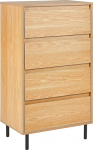 Kummut Beliani Nikea, pruunikas v., 104 cm x 60 cm x 40 cm