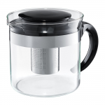 Teekann koos kurnaga Ambition Felice, 1.3 l, l&auml;bipaistev v./must v.