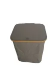Pesukorv Domoletti, 55 l, hall v., 40 cm x 33 cm x 50 cm