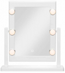 Kosmeetiline peegel 4Living LED, valgustusega, teisaldatav, 37 cm x 41 cm, valge v.